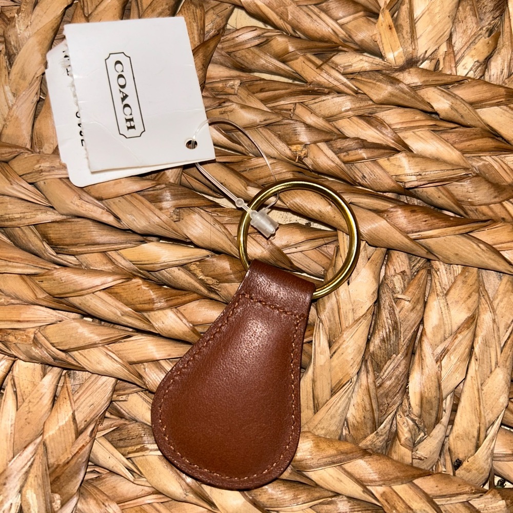 Coach leather Key chain